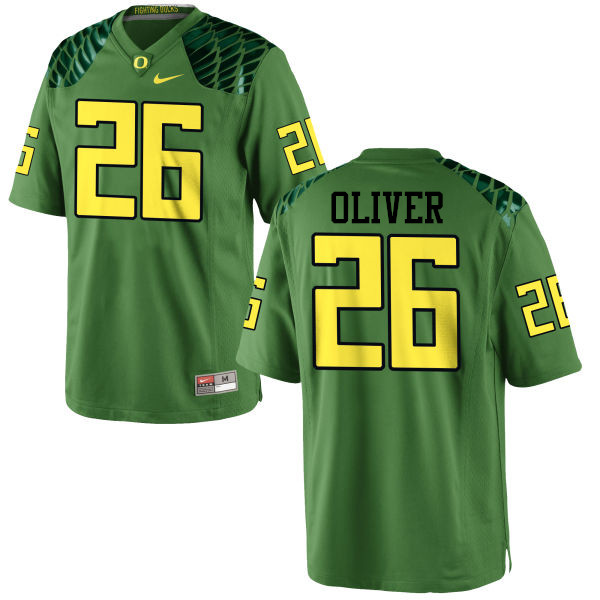 Men #26 Khalil Oliver Oregon Ducks College Football Jerseys-Apple Green